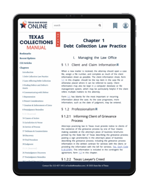 Texas Collections Manual Online Subscription