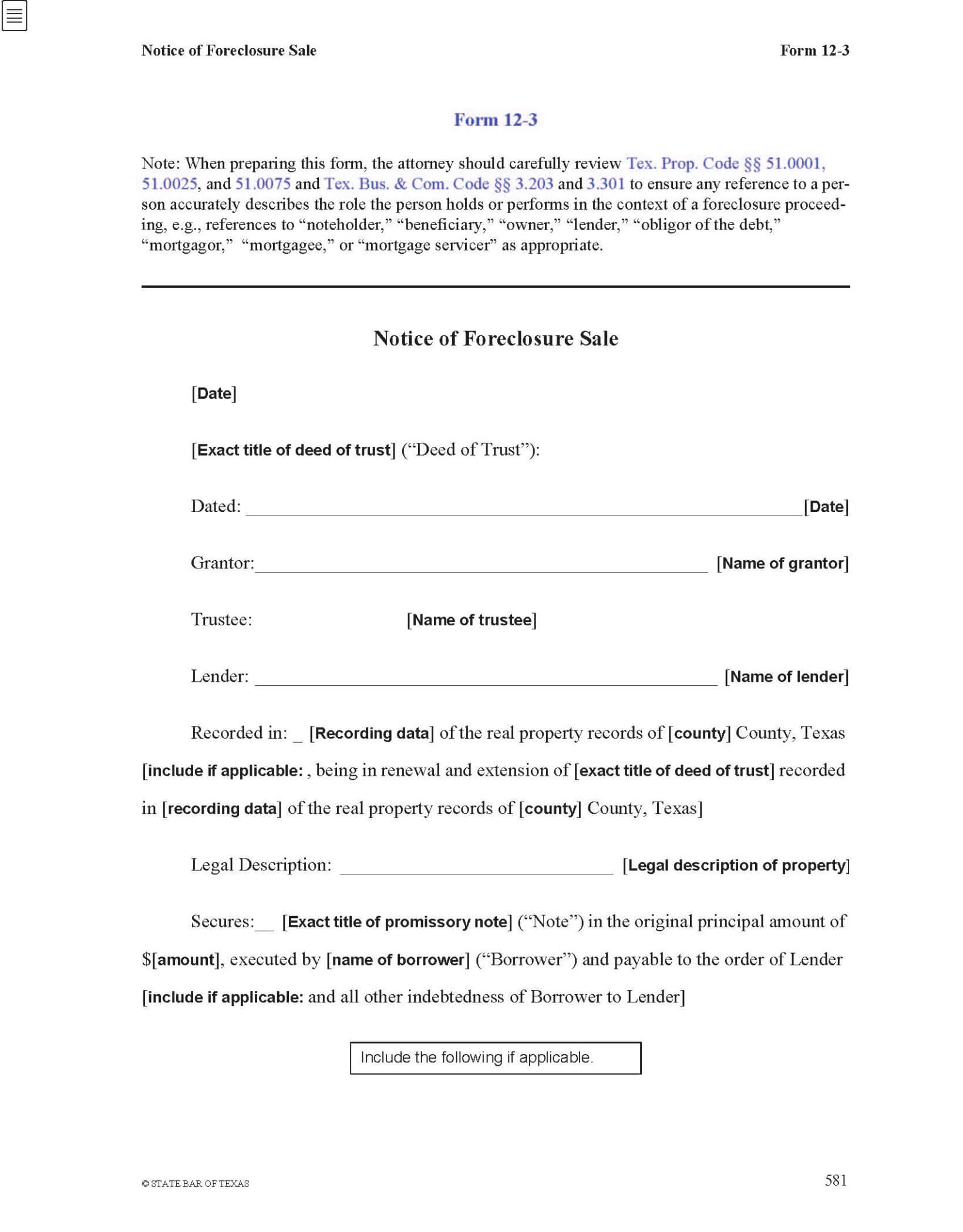 Texas Foreclosure Manual, 2023 ed., Print + Digital Texas Bar Practice