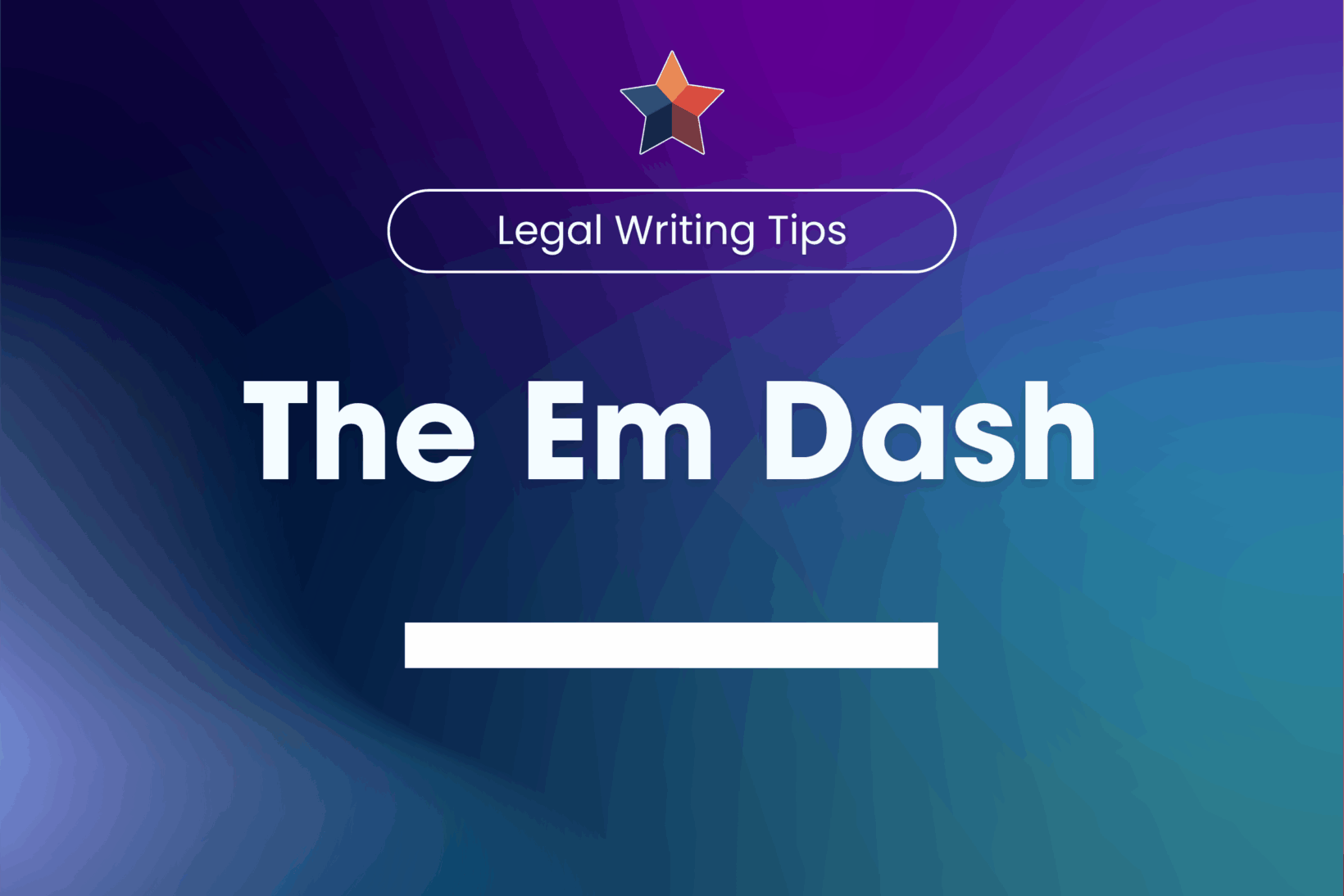 Em dash legal writing tip