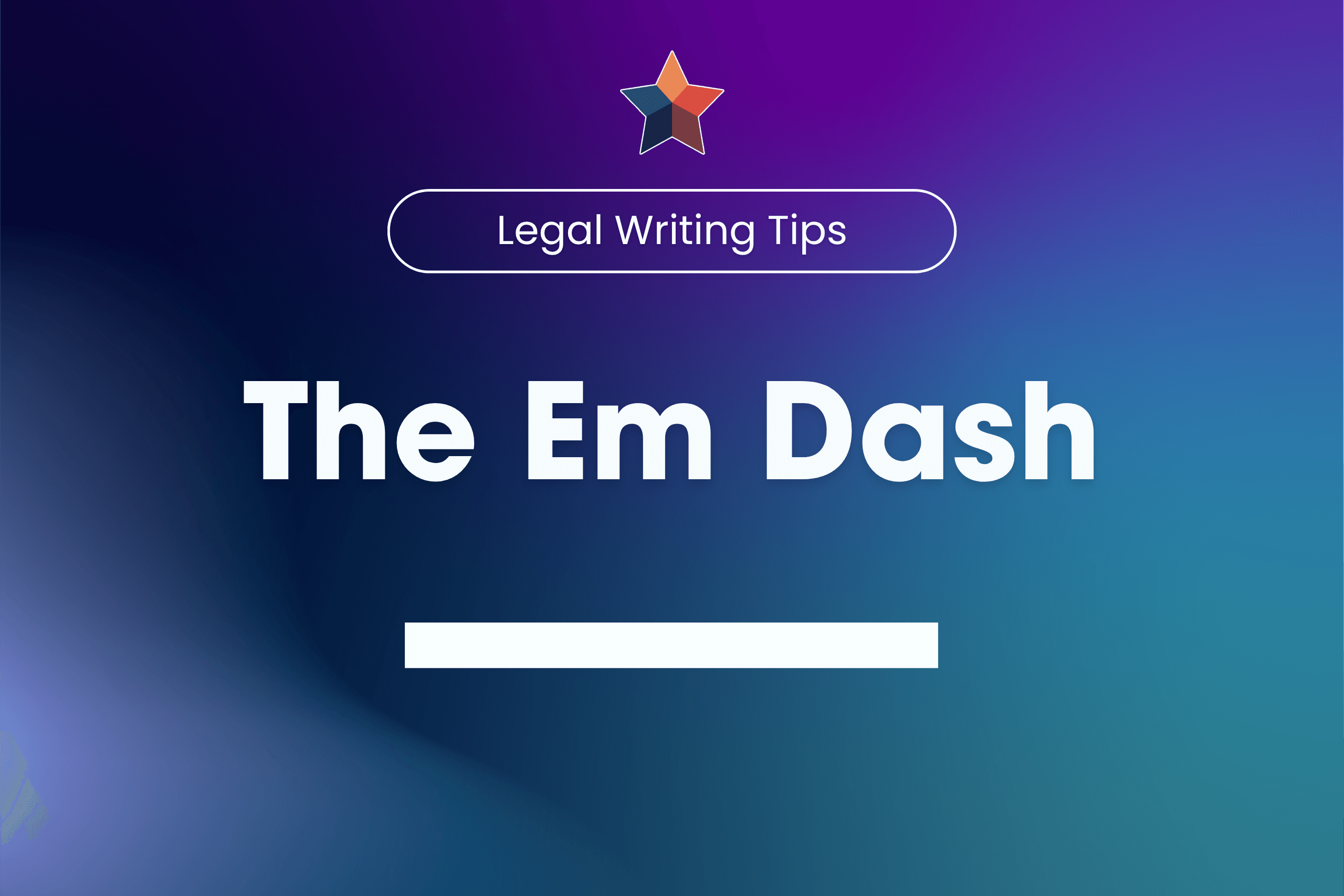 Em dash legal writing tip