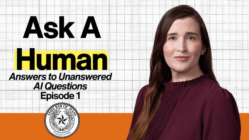 Ask a Human: Answers to Unanswered AI Questions, Episode 1 [VIDEO]