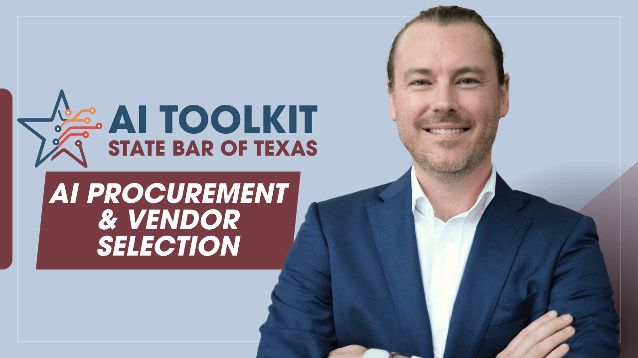 Artificial Intelligence Procurement & Vendor Selection — AI for Law Firms [VIDEO]