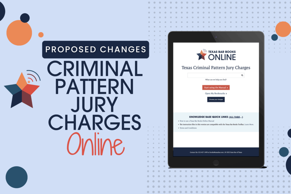 Proposed Changes: Texas Criminal Pattern Jury Charges