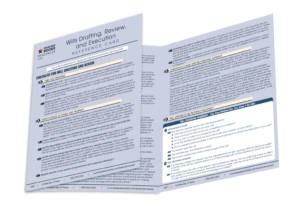 Will Drafting, Review, and Execution Quick Reference Card